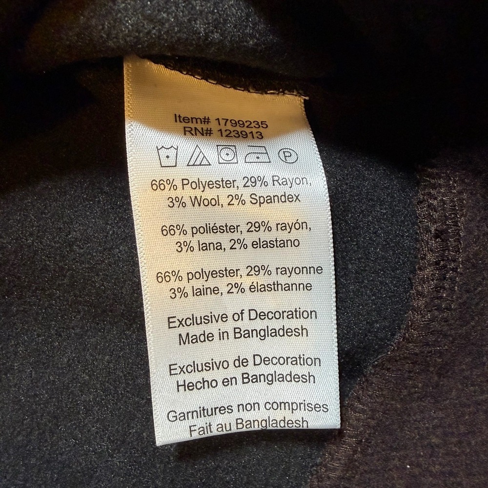 Jachs‎ New York Men's Crew Neck Long Sleeve Brown Fleece Thick Sweater Large NWT - Picture 9 of 10